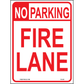 No Parking Fire Lane, Aluminum, PS-035