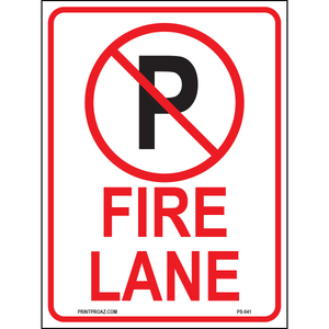 Fire Lane, Aluminum, PS-041