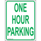 One Hour Parking Sign, Aluminum, PS-233