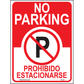 No Parking (Prohibido Estacionarse), Aluminum, PS-019