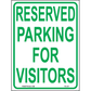 Reserved Parking for Visitors, Aluminum, PS-107