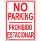 No Parking (Prohibido Estacionar), Aluminum, PS-009