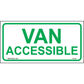 Van Accessible Parking Sign, Aluminum, PS-135