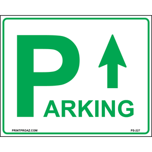 30x24 Parking Area Sign (Up Arrow), Aluminum, PS-227