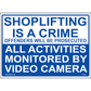 Activities Monitored By Video Sign, Aluminum, PS-398