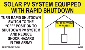 3.5X6 Aluminum Solar PV System Equipped With Rapid Shutdown M-019