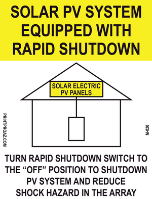 5X3.75 Aluminum Solar PV System Equipped With Rapid Shutdown M-020