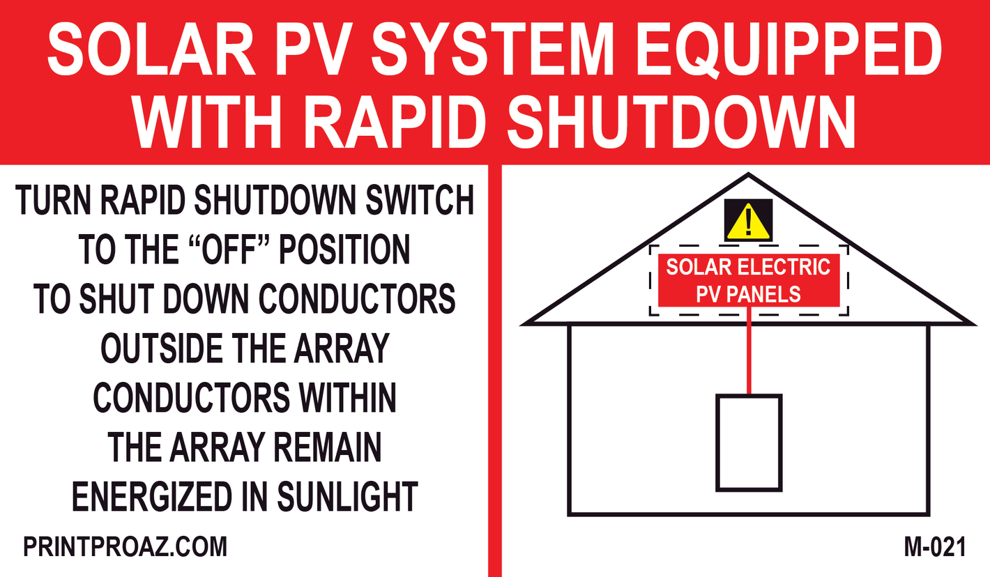 3.5X6 Aluminum Solar PV System Equipped With Rapid Shutdown M-021