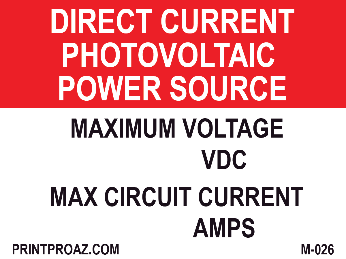 3X4 Aluminum Direct Current Photovoltaic Power Source M-026