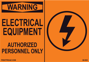 Aluminum Solar Warning Sign Label M-1017-1022