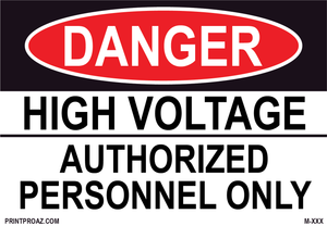 Aluminum Danger Electrical Sign Label M-099-104