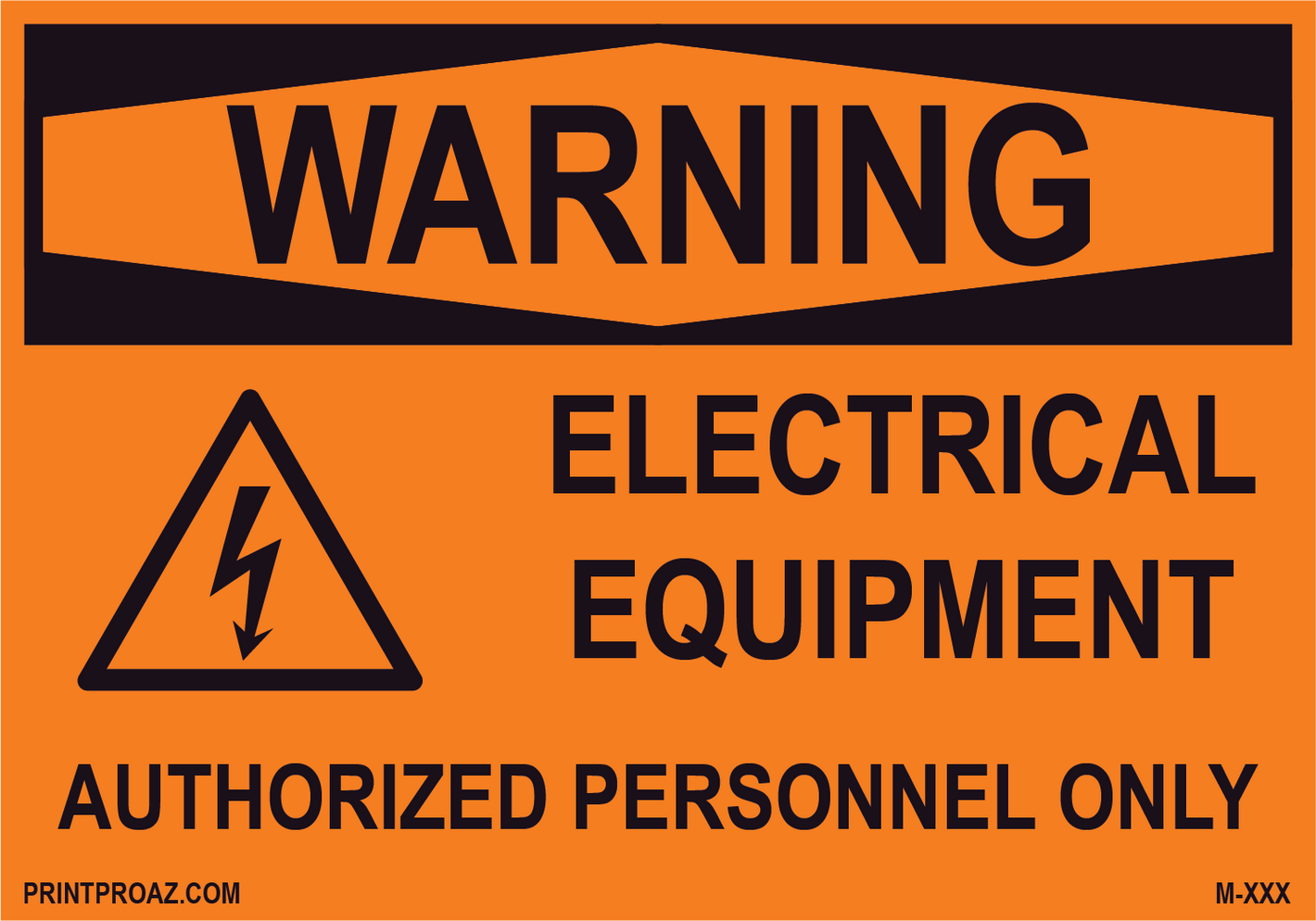 Aluminum Solar Warning Sign Label M-1023-1028