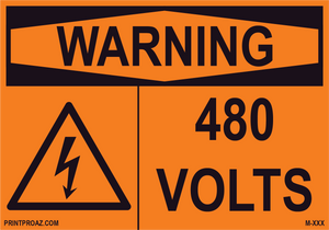 Aluminum Solar Warning Sign Label M-1101-1106