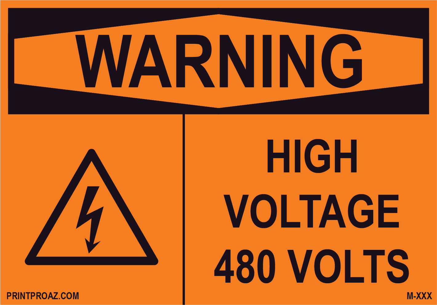 Aluminum Solar Warning Sign Label M-1107-1112