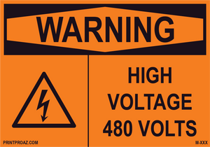 Aluminum Solar Warning Sign Label M-1107-1112