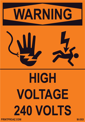 Aluminum Solar Warning Sign Label M-1113-1118