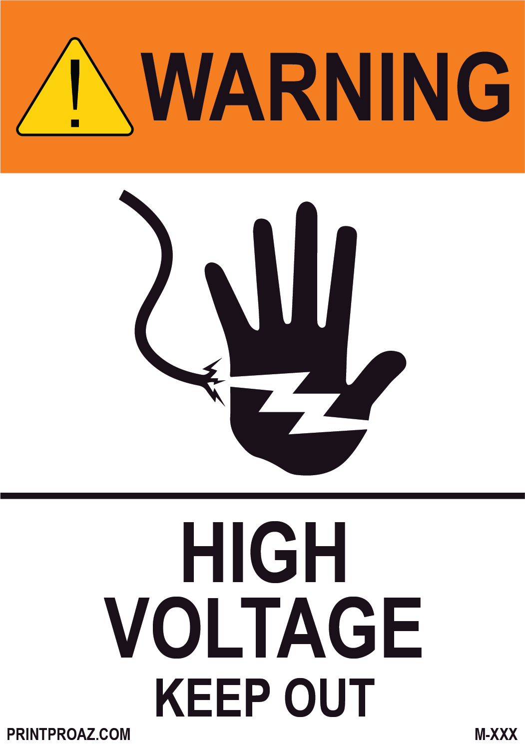 Aluminum Solar Warning Sign Label M-1125-1130