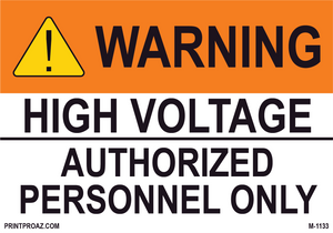 Aluminum Solar Warning Sign Label M-1131-1136