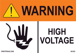 Aluminum Solar Warning Sign Label M-1161-1166