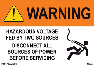 Aluminum Solar Warning Sign Label M-1227-1232