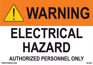 Aluminum Solar Warning Sign Label M-1263-1268