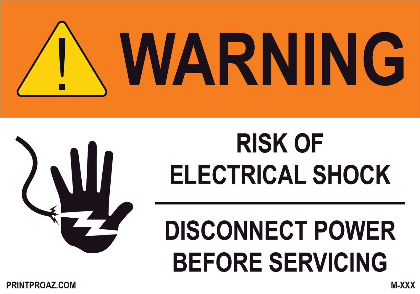 Aluminum Solar Warning Sign Label M-1299-1304