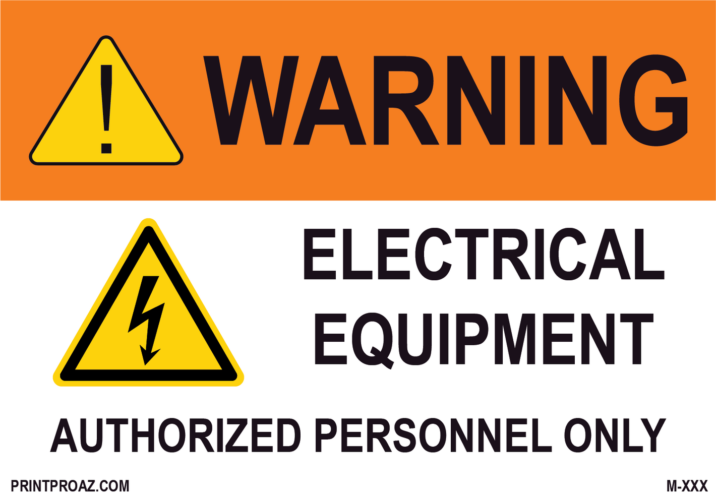 Aluminum Solar Warning Sign Label M-1305-1310