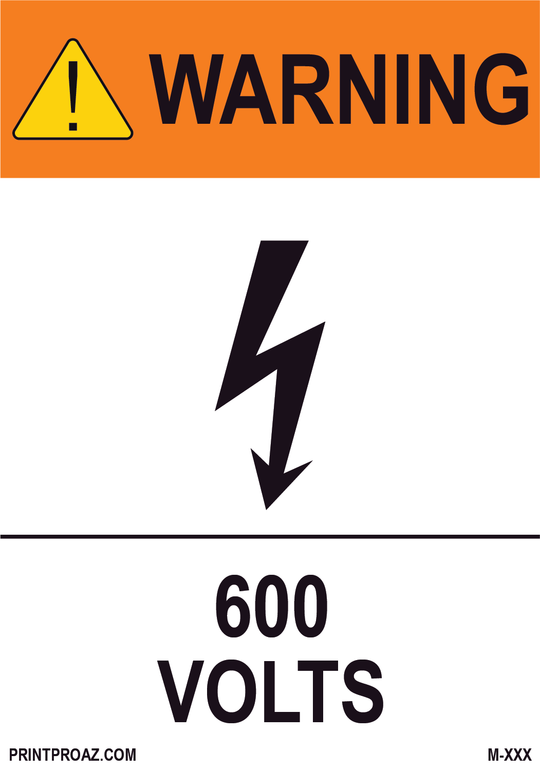 Aluminum Solar Warning Sign Label M-1341-1346