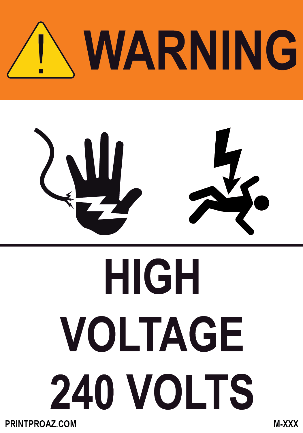 Aluminum Solar Warning Sign Label M-1371-1376