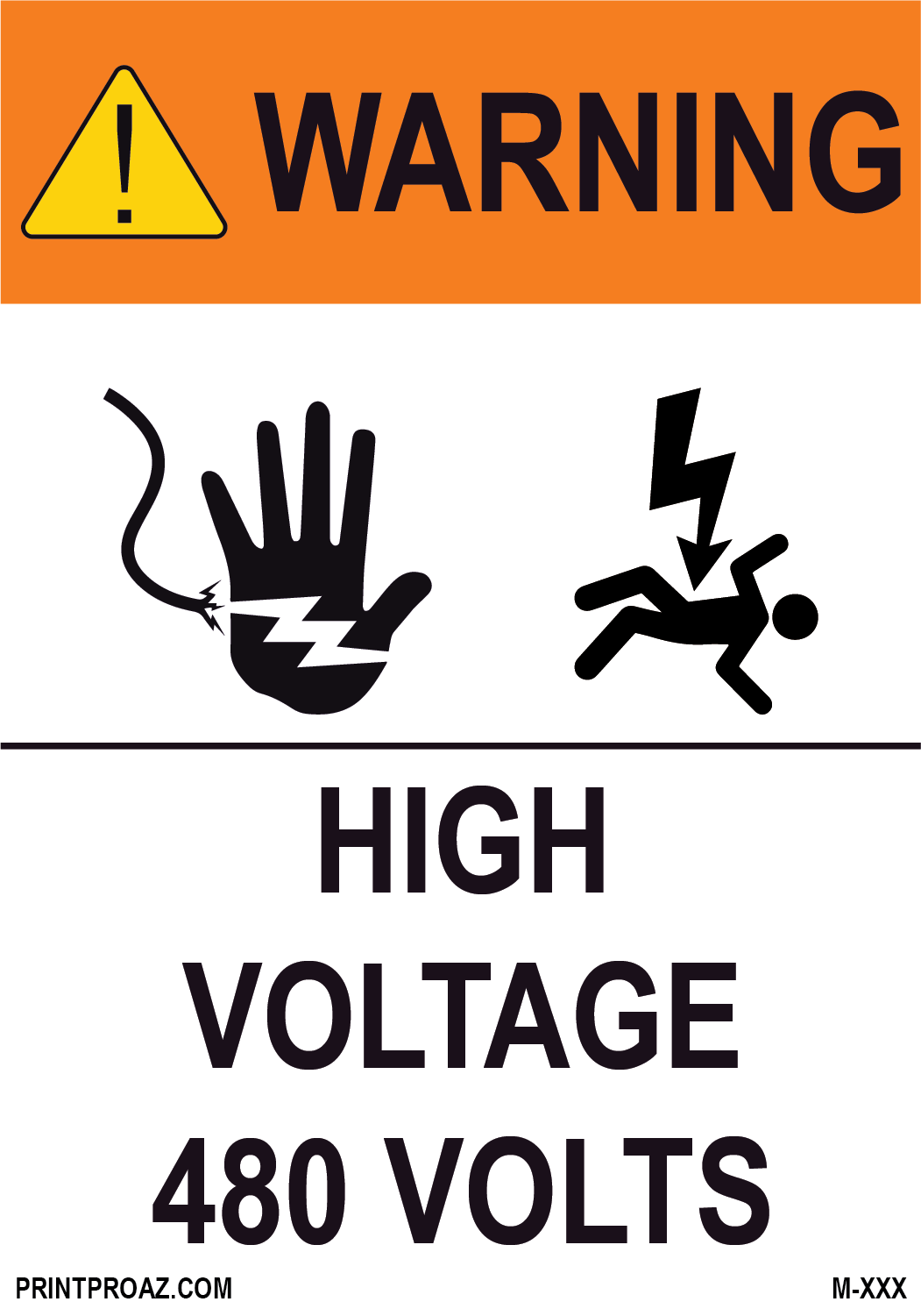 Aluminum Solar Warning Sign Label M-1377-1382