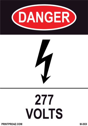 Aluminum Danger Electrical Sign Label M-363-368