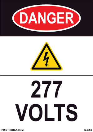 Aluminum Danger Electrical Sign Label M-387-392