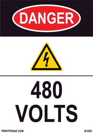 Aluminum Danger Electrical Sign Label M-393-398