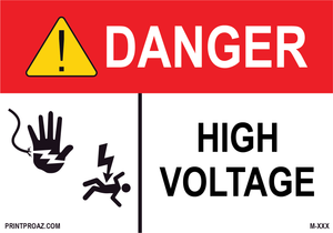 Aluminum Danger Electrical Sign Label M-561-566