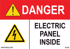 Aluminum Danger Electrical Sign Label M-681-686