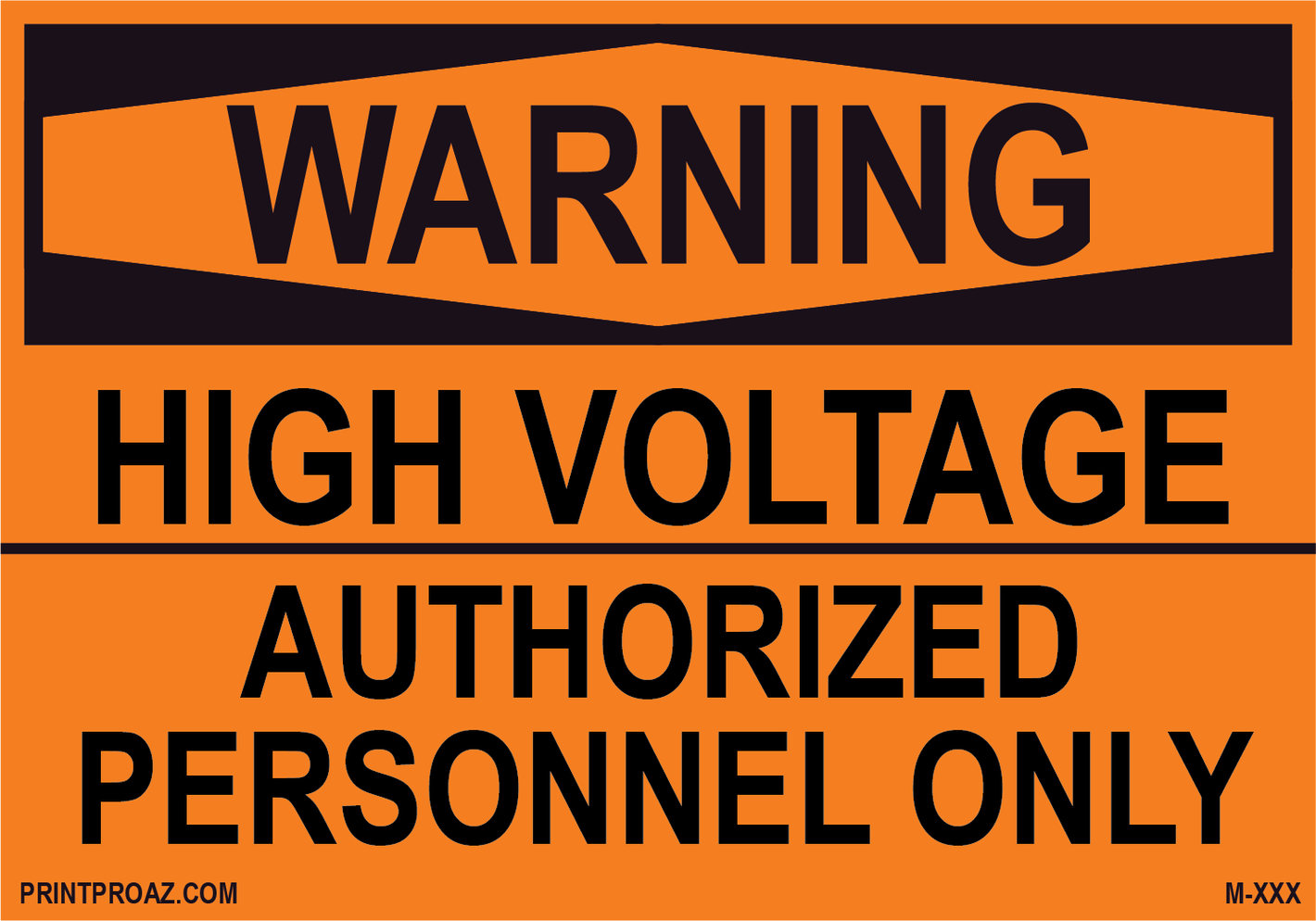 Aluminum Warning Electrical Sign Label M-831-836