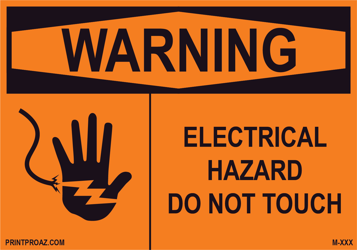 Aluminum Solar Warning Sign Label M-957-962