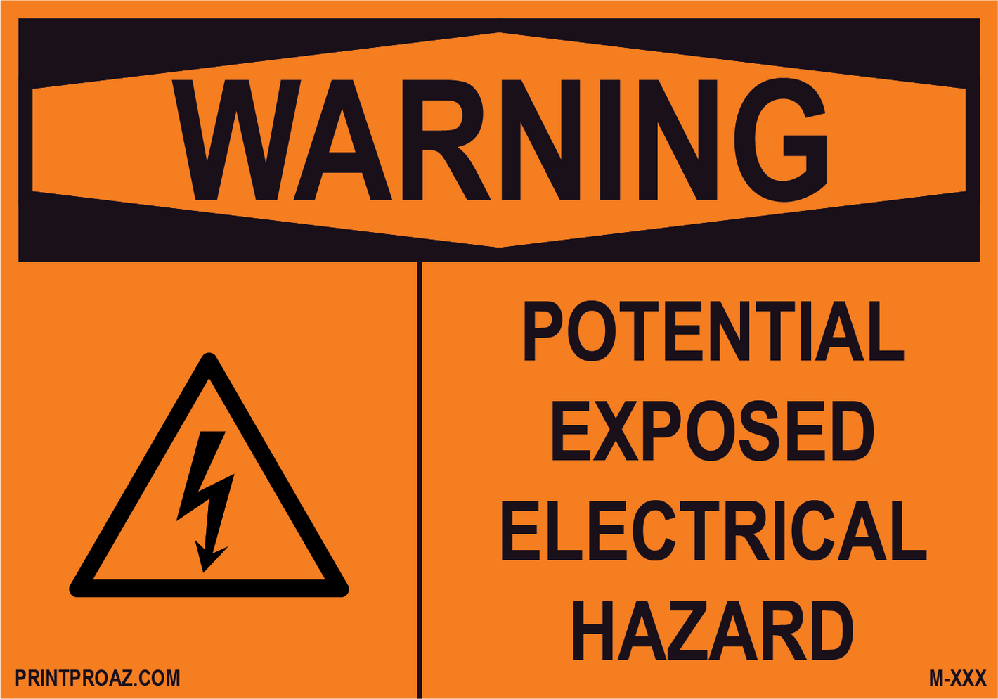 Aluminum Solar Warning Sign Label M-963-968