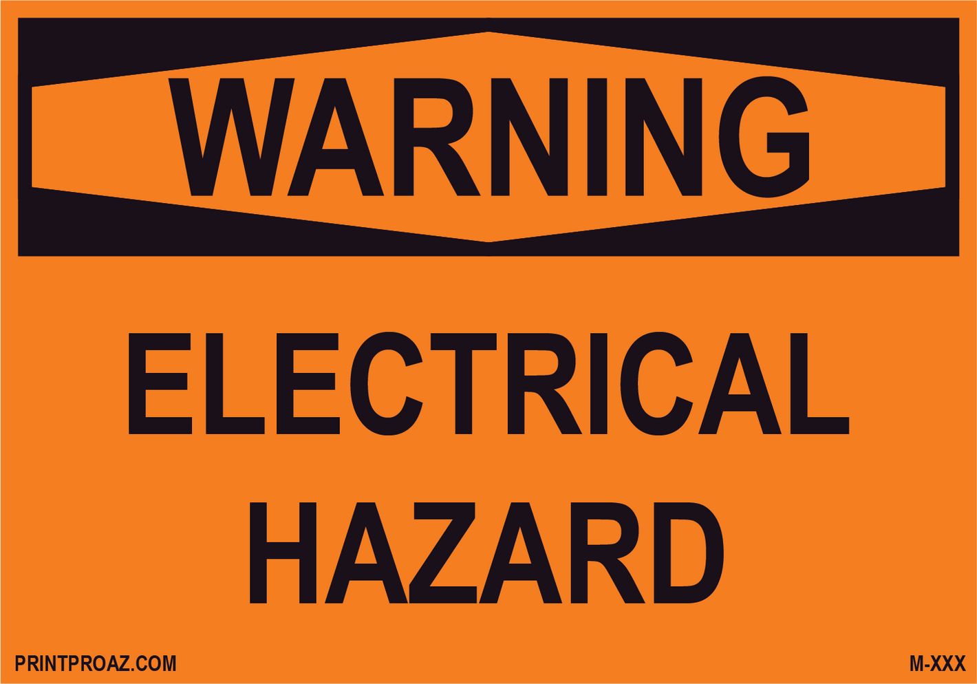 Aluminum Solar Warning Sign Label M-969-974