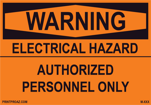 Aluminum Solar Warning Sign Label M-981-986