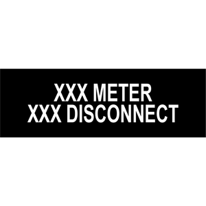 1x3 Meter Disconnect PV-529 Plastic Solar Labels