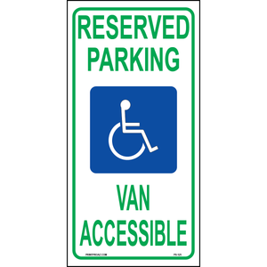 Maryland Accessible Parking Sign, Aluminum, PS-125