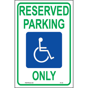 Michigan Accessible Parking Sign, Aluminum, PS-156