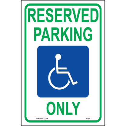 Michigan Accessible Parking Sign, Aluminum, PS-156