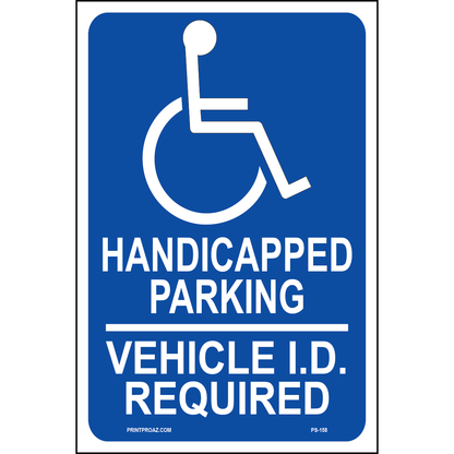 Minnesota Accessible Parking Sign (Handicapped Parking), Aluminum, PS-158