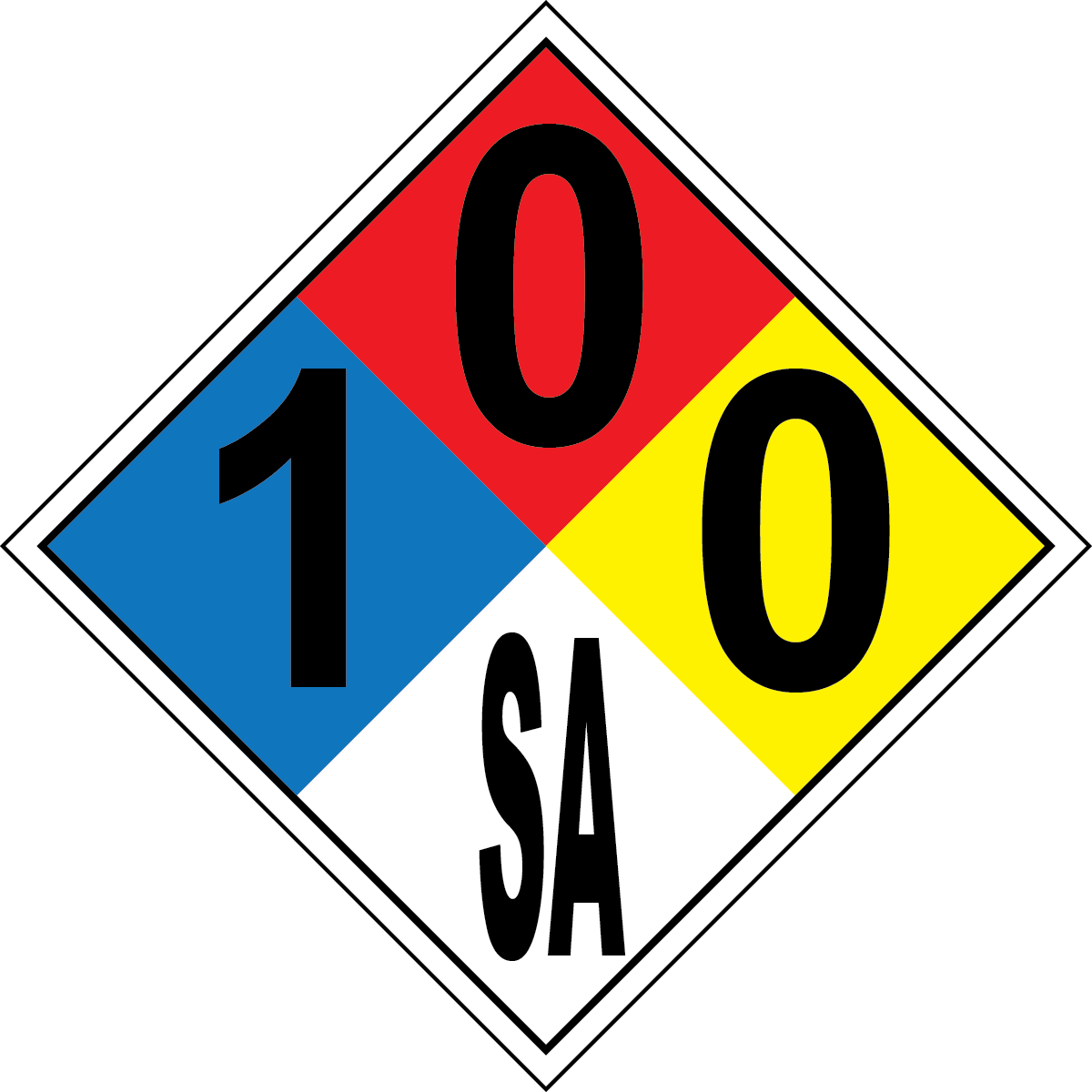 NFPA 1-0-0-SA argon asphyxiant hazard sign