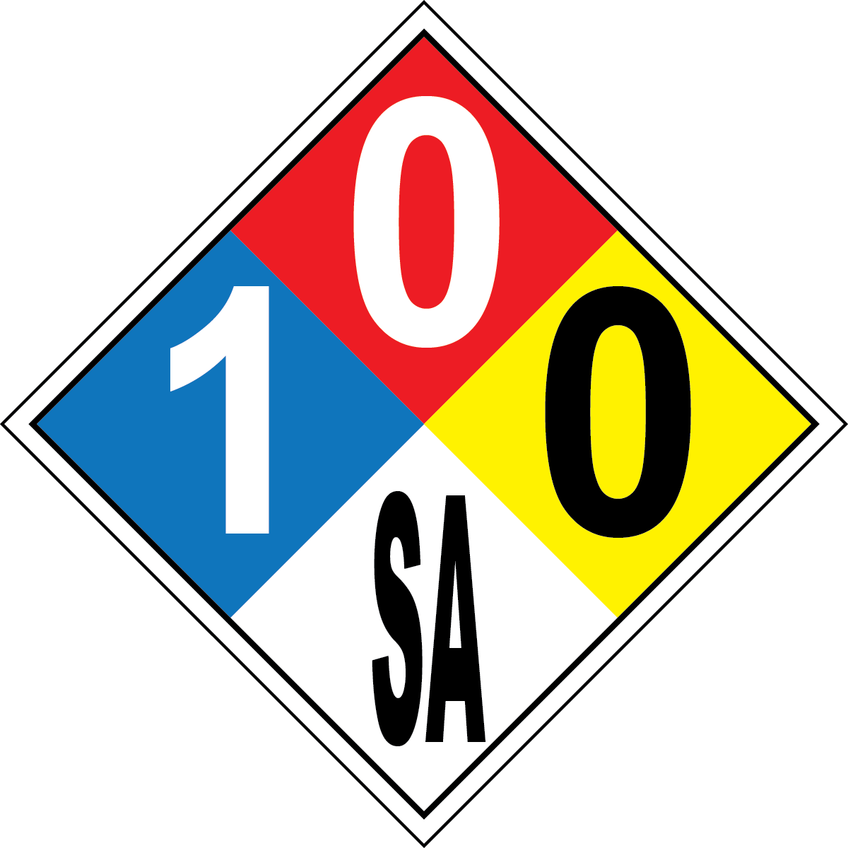 NFPA 1-0-0-SA argon asphyxiant hazard sign