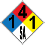 NFPA 1-4-1-SA propylene asphyxiant hazard sign
