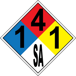 NFPA 1-4-1-SA propylene asphyxiant hazard sign