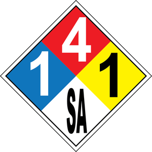 NFPA 1-4-1-SA propylene asphyxiant hazard sign